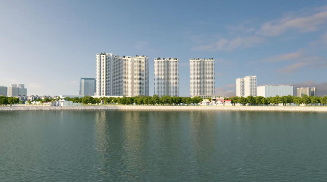 Gelexia Riverside sở hữu view nhìn ra sông Hồng và công viên Yên Sở