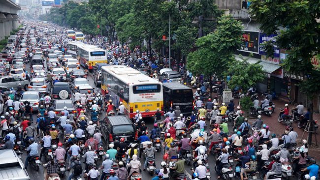 6 tuyến phố Hà Nội dự định cấm xe máy theo giờ