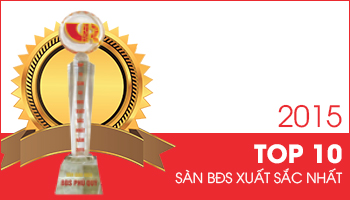 2015 - PHUQUYLAND được Top 10 sàn giao dịch Bất động sản xuất sắc nhất Việt Nam