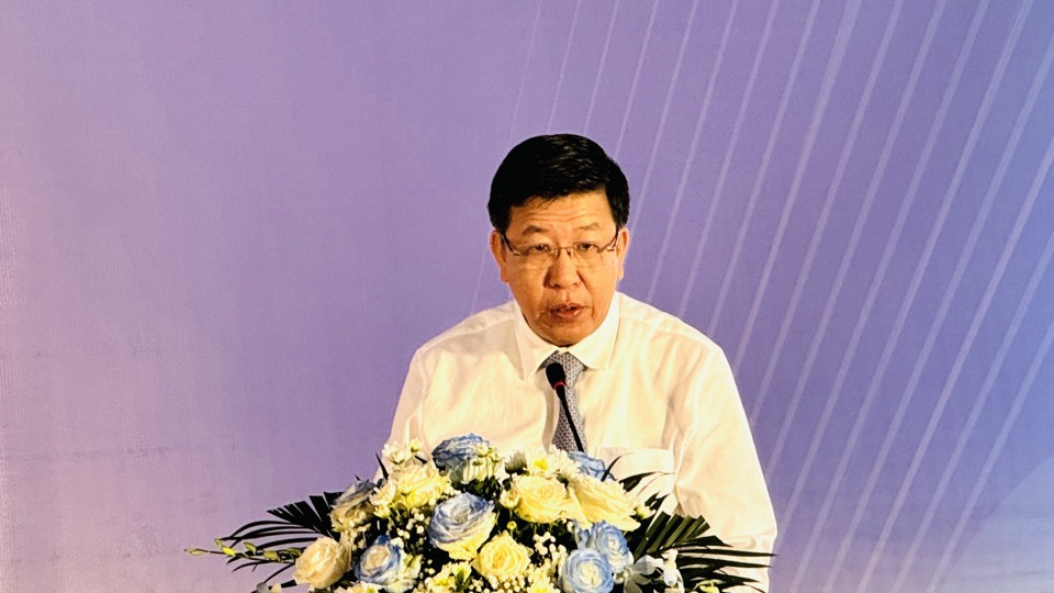 &Ocirc;ng Dương Đức Tuấn - Ph&oacute; Chủ tịch UBND TP H&agrave; Nội ph&aacute;t biểu tại buổi lễ.